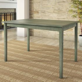 Farmhouse 32 x 48 inch Dining Table in Antique Sage Green Wood Finish