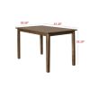 Rectangular 47 x 29 inch Dining Table in Brown Wood Finish njmkuuuuut56