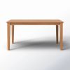 Modern Farmhouse 36 x 60 inch Rectangular Dining Table in Oak Wood Finish