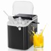 Countertop Ice Maker, 9 Bullet Ice Cubes in 6 Mins, 26lbs/24H, w/ Scoop Basket, Black