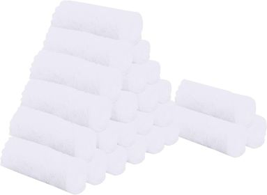 24 Pack Kitchen Dishcloths - Does Not Shed Fluff - Reusable Dish Towels, Dish Cloths, Super Absorbent Coral Fleece Cleaning Cloths, Nonstick Oil Washa