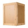 Corner Bread Box for Kitchen Counter, Double Layer Large Capacity Bamboo Bread Storage Container, Farmhouse Wooden Breadbox for Homemade Bread, Storag
