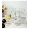 Oval Halo Plastic Wine Glasses Set of 4 (12oz), BPA Free Acrylic Wine Glass Set, Unbreakable Red Wine Glasses, White Wine Glasses