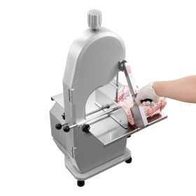 Commercial Electric Meat Bandsaw, 1800W Stainless Steel Countertop Bone Sawing Machine, Workbeach 15" x 19.1", 7.09 Inch Max Cutting Thickness