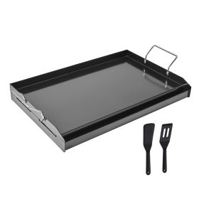 Carbon Steel Griddle, 24x16 inch Universal Flat Top Rectangular Plate, Gas Grill Griddle for BBQ Grill, Teppanyaki