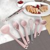 Silicone Cooking Utensils Set - 446°F Heat Resistant Kitchen Utensils, Spatula,Turner Tongs,Spoon,Whisk,Kitchen Utensil Gadgets Tools Set for Nonstick