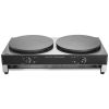 Electric Crepe Maker, 16-Inch Double Head Commercial Crepe Machine, 3400W Flat Plate Crepe Griddle, Nonstick Stainless Steel Pancake Making
