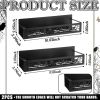 2 Pack Bird Magnetic Spice Rack for Refrigerator Metal Magnet Basket Shelf for Fridge Seasoning Storage Organizers Home Decor Kitchen Accessories