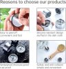 3 Pieces Kitchen Towel Hooks Round Adhesive Dish Towel Hook Premium Chrome Finish & Easy Installation Wall Mount Hand Towel Hook Ideal as Bathroom, Sh