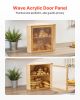 Corner Bread Box for Kitchen Counter, Double Layer Large Capacity Bamboo Bread Storage Container, Farmhouse Wooden Breadbox for Homemade Bread, Storag