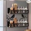 2 Pack Bird Magnetic Spice Rack for Refrigerator Metal Magnet Basket Shelf for Fridge Seasoning Storage Organizers Home Decor Kitchen Accessories