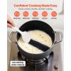 Aluminum Stock Pot, 8-Quart Nonstick Ceramic Coated Pot with Glass Lid, PFOA-Free, PFAS-Free, Compatible with Gas Stoves, Induction Cooktops, Electric