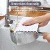 24 Pack Kitchen Dishcloths - Does Not Shed Fluff - Reusable Dish Towels, Dish Cloths, Super Absorbent Coral Fleece Cleaning Cloths, Nonstick Oil Washa