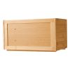 Bread Box for Kitchen Counter, Large Capacity Bamboo Bread Storage Container, Farmhouse Wooden Breadbox Organizer for Homemade Bread, Storage Holder B