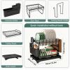 Kitchen Dish Drying Rack – Large Capacity with Drain Board