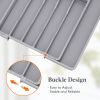 Silverware Drawer Organizer, Expandable Utensil Tray for Kitchen, BPA Free Flatware and Cutlery Holder, Adjustable Plastic Storage for Spoons Forks Kn